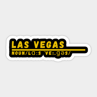 Word Las Vegas Sticker